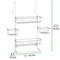 mDesign Steel Bathroom Shower Caddy Hanging Rack Storage Organizer